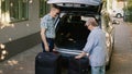 Elders going on retirement voyage while having heavy baggage