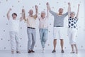 Elders holding hands Royalty Free Stock Photo