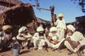 The elders of a remote Rajistani village- content with their grandchildren and old friends 1985