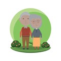 eldery couple icon