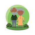 eldery couple icon