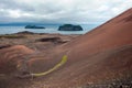 Eldfell volcano on Heimaey island Royalty Free Stock Photo