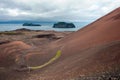 Eldfell volcano on Heimaey island