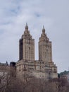 New York City, New York, United States - February 14, 2021: The Eldorado twin towers building in upper west side Manhattan, NYC Royalty Free Stock Photo