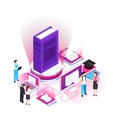 Elearning Isometric Concept