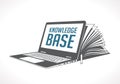 Elearning logo - ebook, e-learning and knowledge base Royalty Free Stock Photo