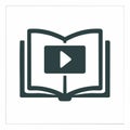 Elearning and Video Tutorial Icon Royalty Free Stock Photo