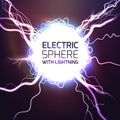 Elecktric sphere light effect background