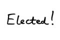 Elected Royalty Free Stock Photo