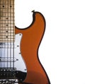 Electic guitar isolated on white background Royalty Free Stock Photo