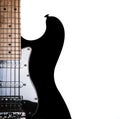 Electic guitar isolated on white background Royalty Free Stock Photo