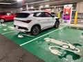 Electic Vehicle charging in Supercharger station