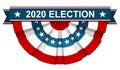 2020 election on American flag