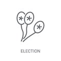 Election balloons couple icon. Trendy Election balloons couple l