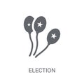 Election balloons couple icon. Trendy Election balloons couple l