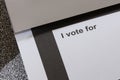 Election Ballot and Secrecy Sleeves