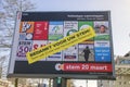 Election Billboard At Amsterdam The Netherlands 2019 European Elections