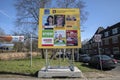 Election Billboard At Duivendrecht The Netherlands 11-3-2022 Royalty Free Stock Photo