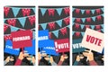 Election campaign, election vote, election poster Royalty Free Stock Photo