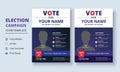 Election Campaign Flyer Template, Political Campaign Flyer Template, Vote Flyer Template, Political Election Poster Royalty Free Stock Photo