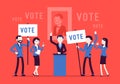 Election campaign voting Royalty Free Stock Photo