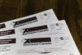 Election Canada voters registration cards for federal elections
