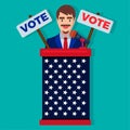 Election candidates campaign vector illustration