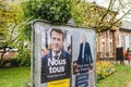 Election day in France posters people are called to choose the president Royalty Free Stock Photo