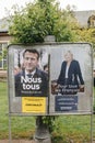 Election day in France posters people are called to choose the president Royalty Free Stock Photo