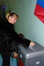 Election day in the village of Kaluga region of Russia.