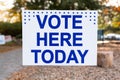 Election Day Polling Location Sign Royalty Free Stock Photo