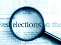 Election - elections word in focus Royalty Free Stock Photo