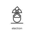 Election envelopes and box icon from Political collection.