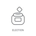 Election envelopes and box icon. Trendy Election envelopes and b