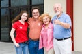 Election - Family Outside Polls