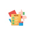 Election flat icon