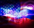 Election Hacking Russian Espionage Attacks 3d Illustration Royalty Free Stock Photo