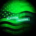 Election Hacking Russian Espionage Attacks 2d Illustration Royalty Free Stock Photo