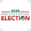 Election header banner & Vote 2020 with Patriotic Stars and Stripes Theme Royalty Free Stock Photo