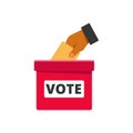 Election icon with flat style