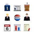 Election Icons Royalty Free Stock Photo