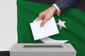 Election in Pakistan - voting at the ballot box