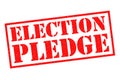 ELECTION PLEDGE Rubber Stamp Royalty Free Stock Photo