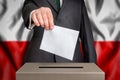 Election in Poland - voting at the ballot box