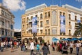 Election posters on the building in Tunis