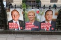 Election posters in Sweden Royalty Free Stock Photo