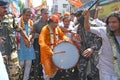 Election procession in Burdwan in support of BJP candidate for Bardhaman Purba Lok Sabha Constituency.