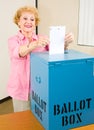 Election - Senior Woman Casts Ballot
