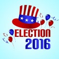 Election 2016 in the united states of america eps10 Royalty Free Stock Photo