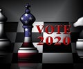 2020 Election Us Presidential Vote For Candidates - 3d Illustration